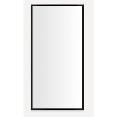Robern Profiles 23-1/4" x 48" Framed Single Door Medicine Cabinet Matte Black